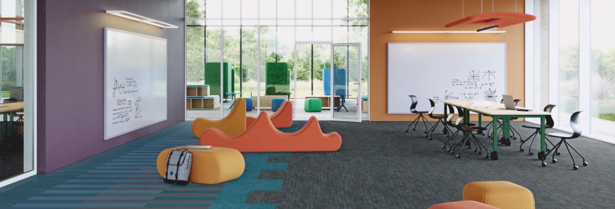 Philadelphia Commercial carpet tile in a Lounge.